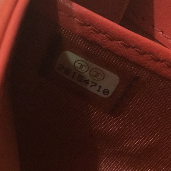 ♦️Chanel gorgeous red CC flap wallet made in Italy - Picture 2 of 4